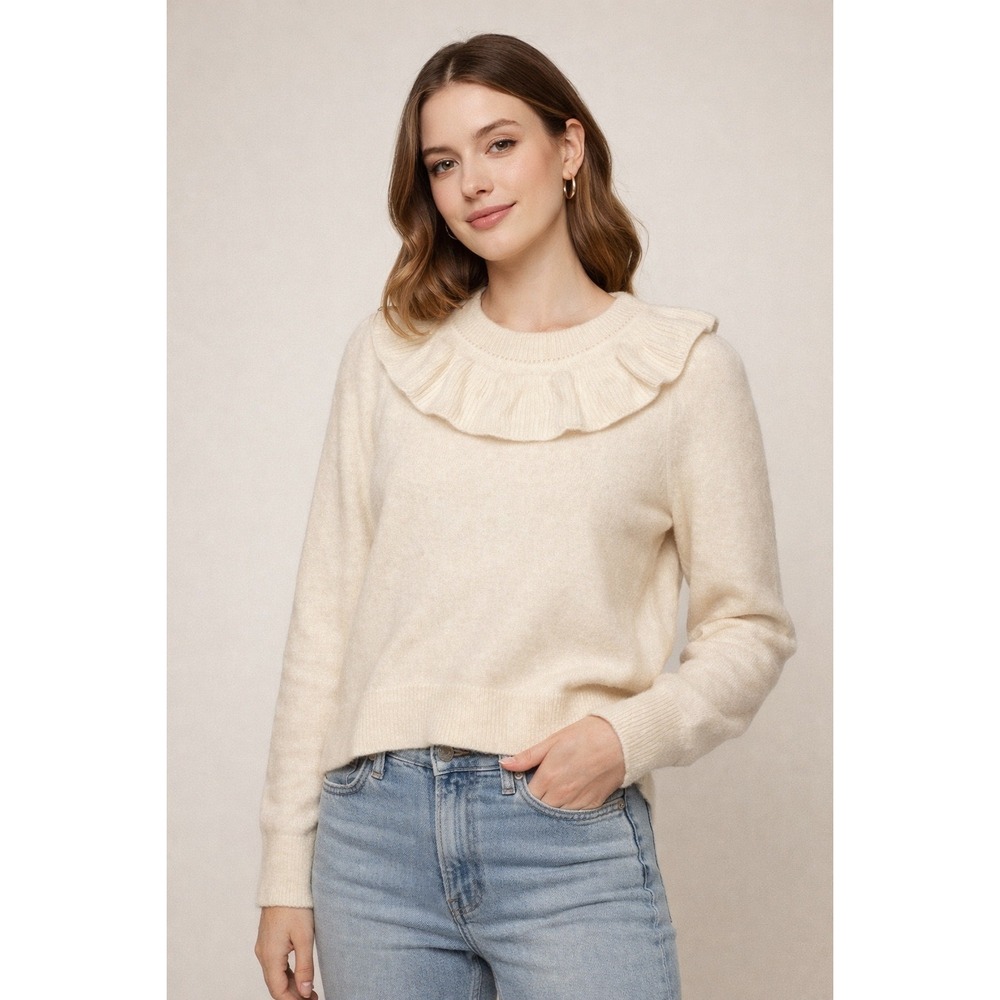 Doen Cream Alpaca Wool Sweater Size Medium‎ | Quiet Luxury